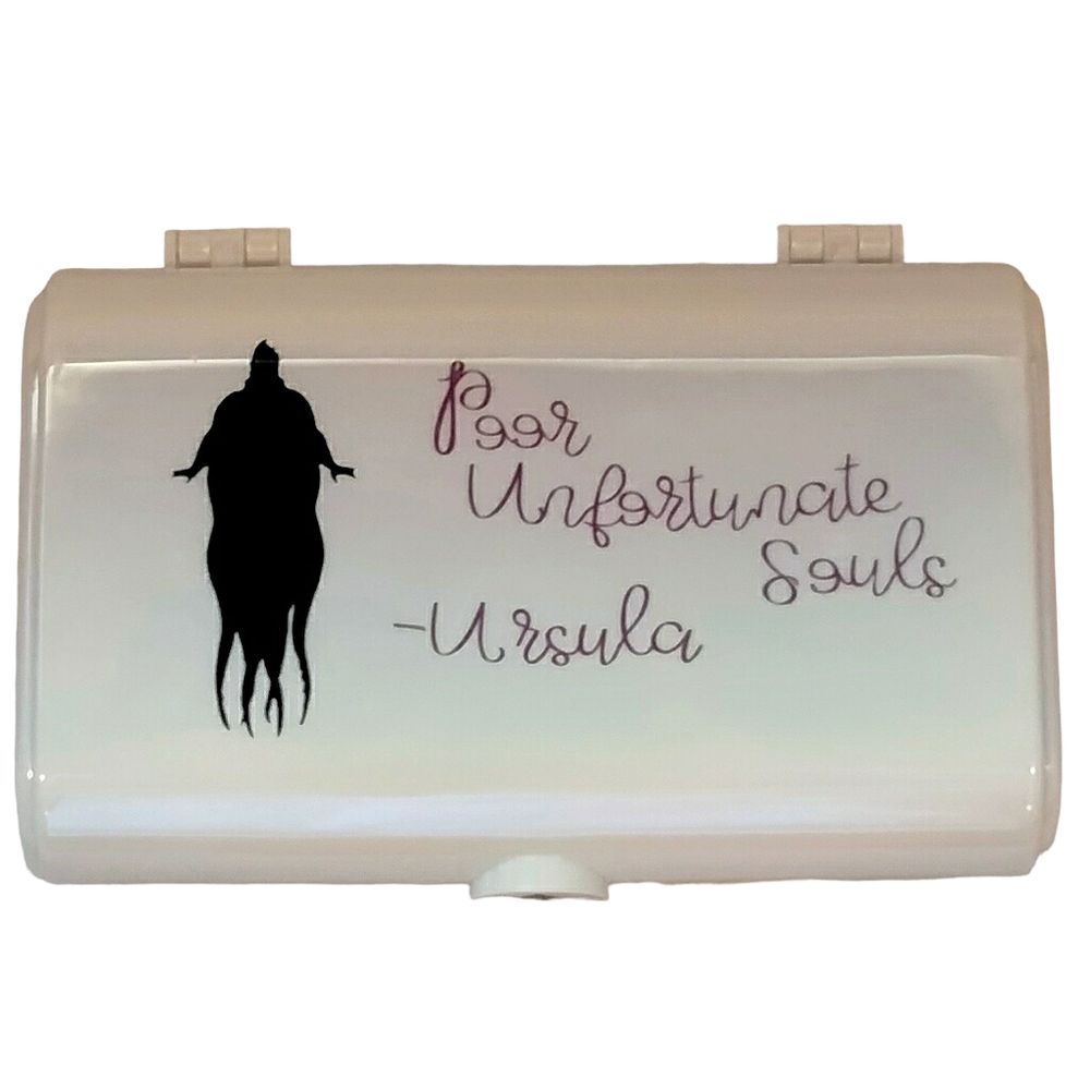 Disney Ursula Inspired Handmade Mirrored Multi-layered Iridescent Cosmetic Case